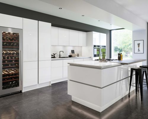 True Handleless Flat-Pack Supergloss White
